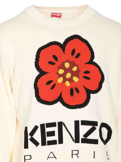 Shop Kenzo Suéter Cuello Redondo - Blanco In White