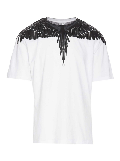 Shop Marcelo Burlon County Of Milan Icon Wings Basic T-shirt In White