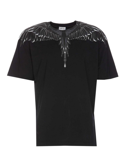 Shop Marcelo Burlon County Of Milan Icon Wings Basic T-shirt In Black