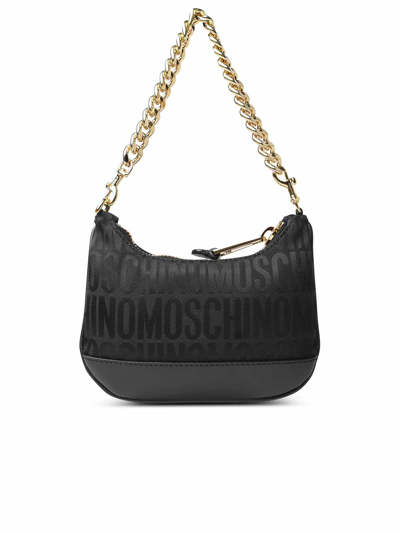 Shop Moschino Small Hobo Bag In Black