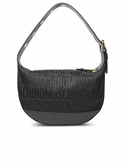 Shop Moschino Logo Bag In Black