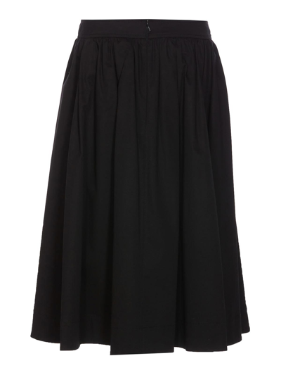 Shop Moschino Heart Lock Skirt In Black