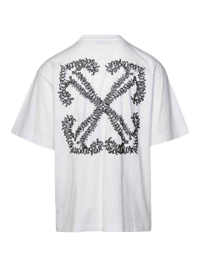 Shop Off-white T-shirt Tattoo Arrow In Blanco