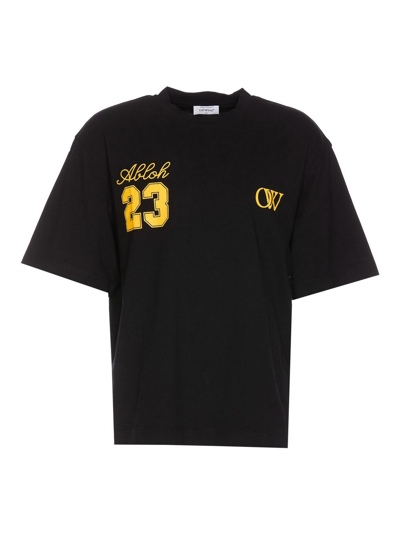 Shop Off-white Ow 23 Logo Skate T-shirt In Black