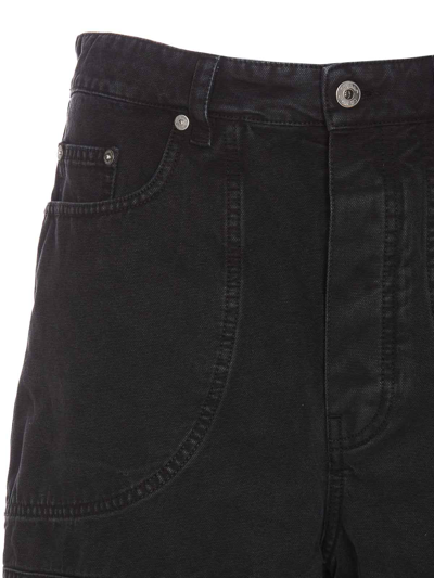 Off-white Carpenter Canvas Pants In Men In Black