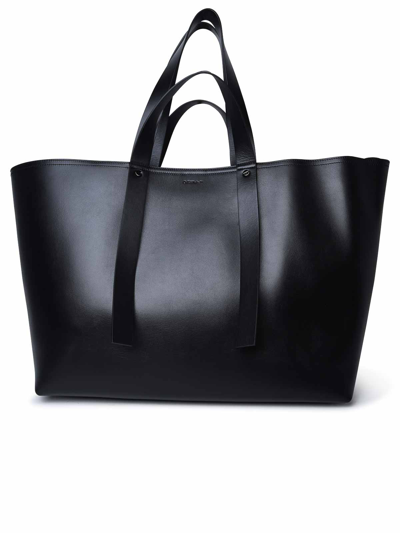 Shop Off-white Leather Bag In Black