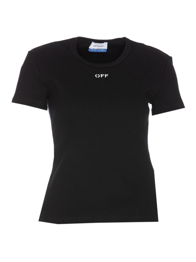 Shop Off-white Off Stamp Logo T-shirt In Black