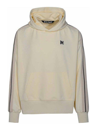 Palm Angels White Polyester Sports Sweatshirt In White