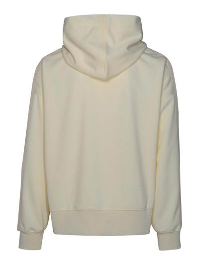 Palm Angels White Polyester Sports Sweatshirt In White