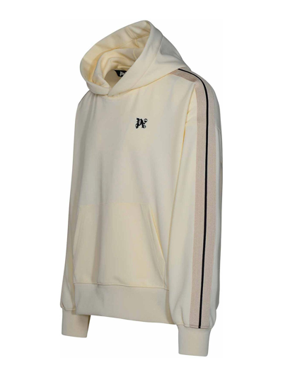 Palm Angels White Polyester Sports Sweatshirt In White