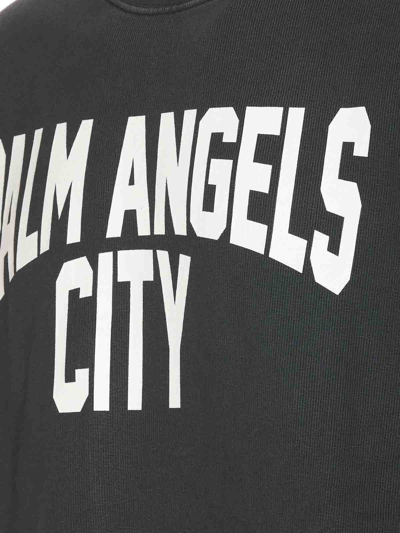 Shop Palm Angels Pa City Washed Sweatshirt In Gris