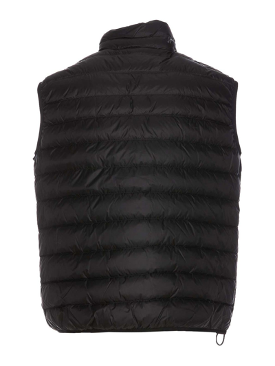Shop Palm Angels Classic Logo Padded Vest In Negro