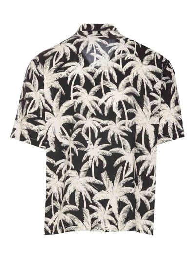 Shop Palm Angels Palms Allover Shirt In Black