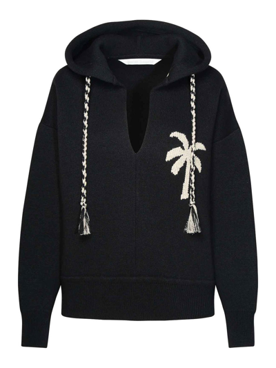 Shop Palm Angels Suéter Con Escote Barco - Negro In Black