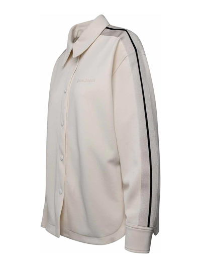 Palm Angels Ivory Polyester Sweatshirt In Cream