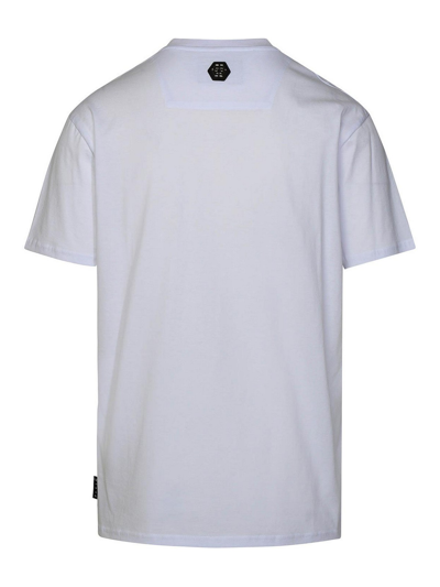 Shop Philipp Plein T-shirt Scollo V In White
