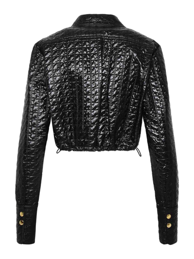 Shop Patou Jacket Quilted Crop In Black