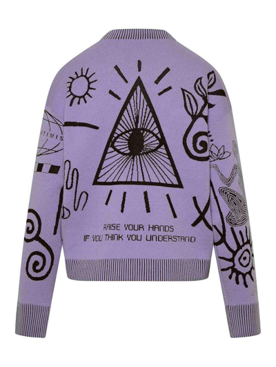Shop Stella Mccartney Virgin Wool Blend Sweater In Púrpura Claro