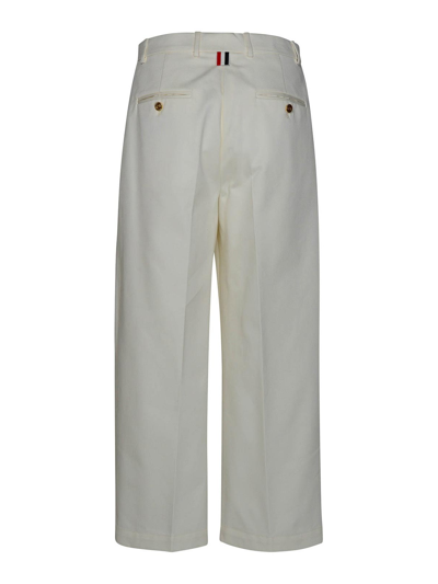 Thom Browne Pantalone In White