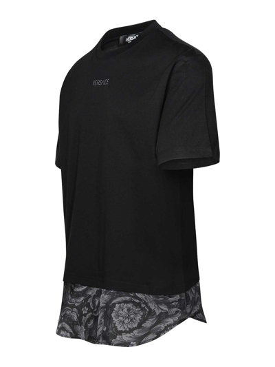 Shop Versace T-shirt Logo In Black