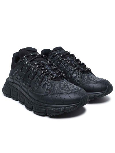 Shop Versace Sneaker Trigreca In Black