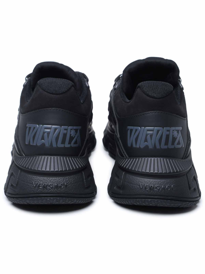 Shop Versace Sneaker Trigreca In Black