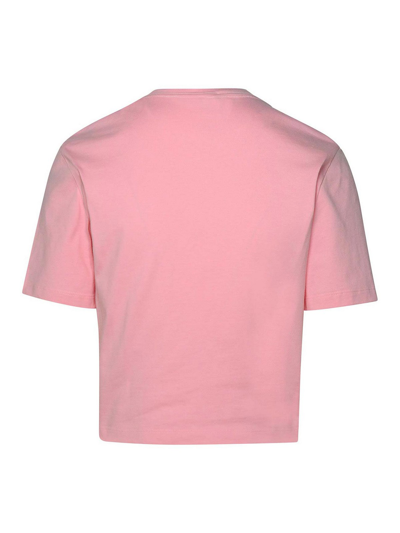 Shop Versace Logo Written T-shirt In Color Carne Y Neutral