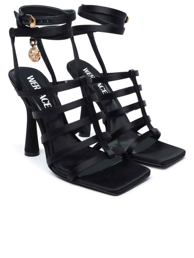 Shop Versace Sandal In Negro