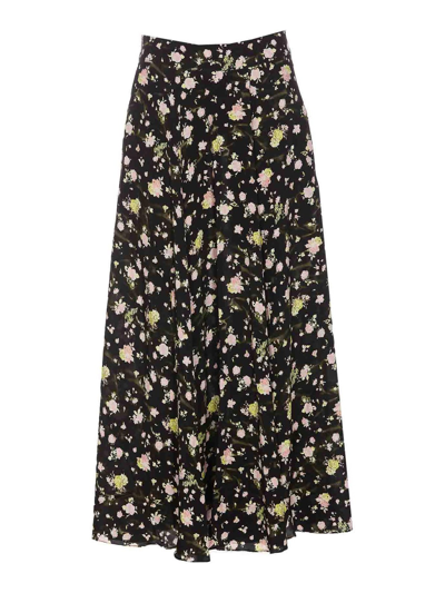 Shop Zadig & Voltaire Joyo Soft Crinkle Skirt In Negro