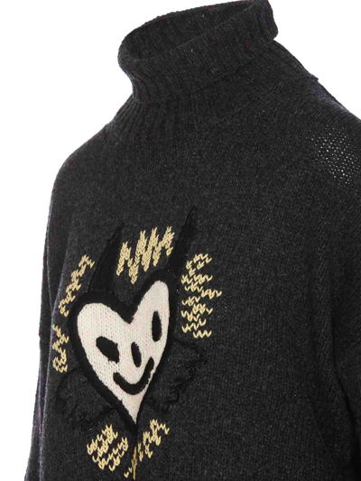 Shop Zadig & Voltaire Alma We Heart Sweater In Grey