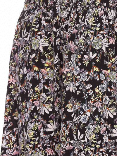 Zadig & Voltaire Zadig&voltaire Black Multicolour Silk Skirt In Black