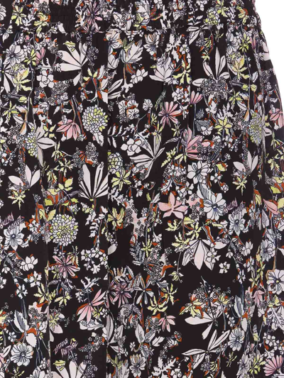 Zadig & Voltaire Zadig&voltaire Black Multicolour Silk Skirt In Black