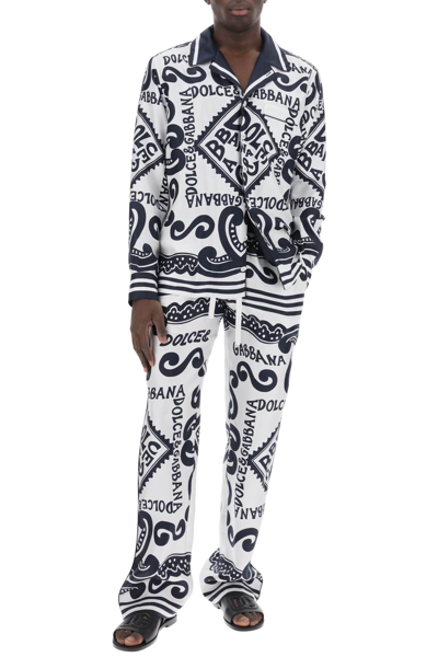 Shop Dolce & Gabbana Pajama Pants With Marina Print