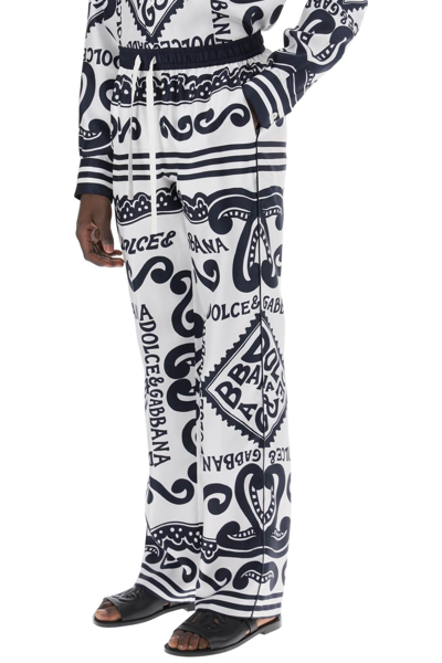 Shop Dolce & Gabbana Pajama Pants With Marina Print