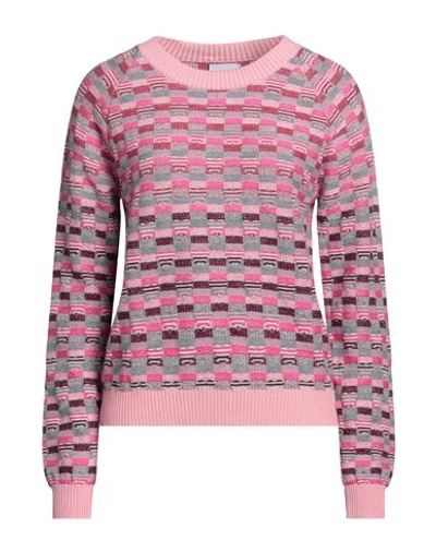 Shop Barrie Woman Sweater Pink Size L Cashmere, Lambswool