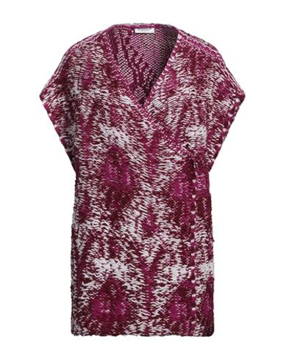 Shop Dondup Woman Cardigan Mauve Size 8 Alpaca Wool, Wool, Acrylic, Polyamide In Purple