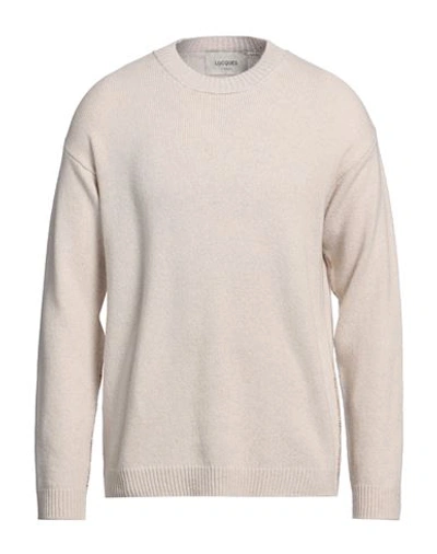 Shop Lucques Man Sweater Beige Size 44 Cashmere