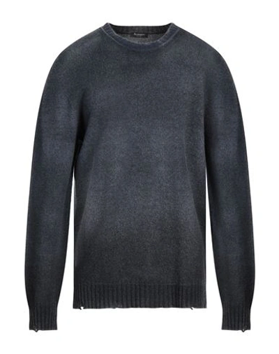 Shop Arovescio Man Sweater Midnight Blue Size 46 Merino Wool, Cashmere