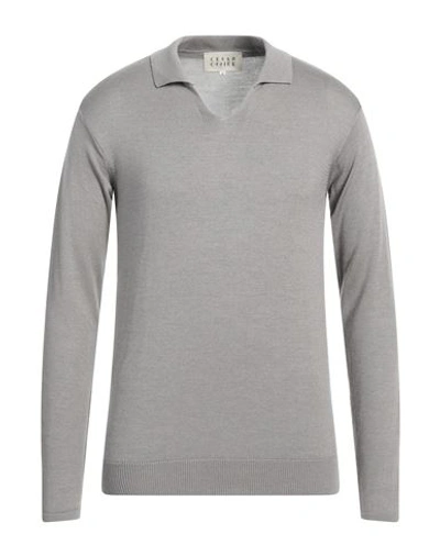 Shop Cesar Casier Man Sweater Grey Size S Merino Wool, Silk