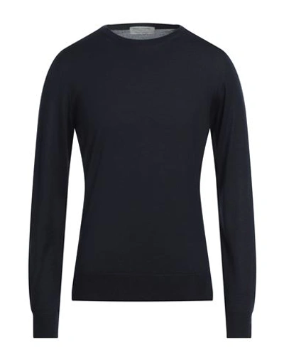 Shop Mauro Ottaviani Man Sweater Midnight Blue Size 46 Cashmere, Silk