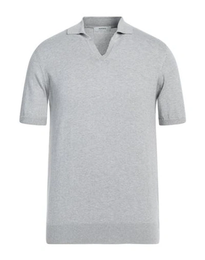 Shop Alpha Studio Man Sweater Light Grey Size 42 Cotton