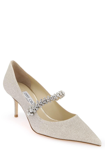 Shop Jimmy Choo Bing 65 Pumps With Glitter And Crystals
