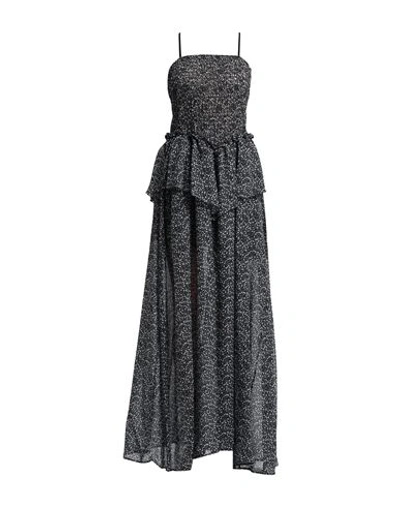 Shop Cristinaeffe Woman Maxi Dress Black Size L Polyester
