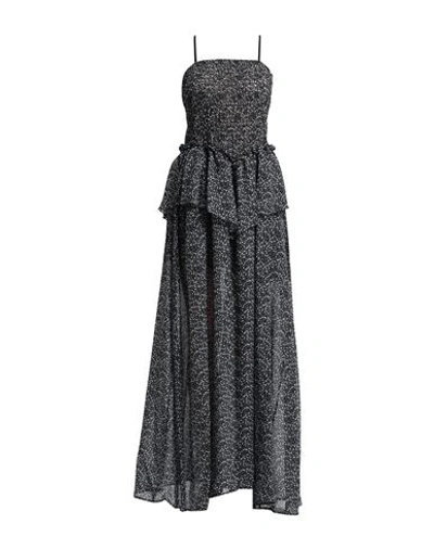 Cristinaeffe Woman Maxi Dress Black Size M Polyester In Black
