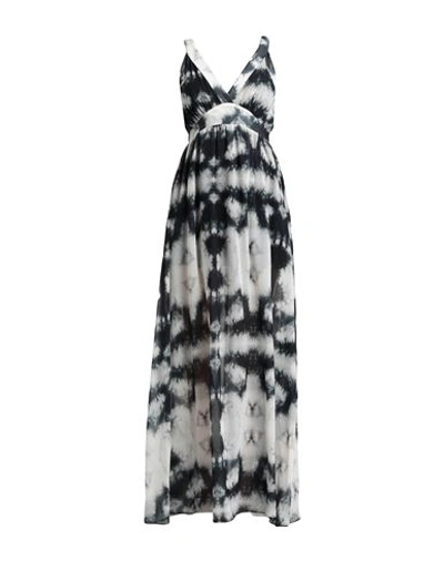 Cristinaeffe Woman Maxi Dress Dark Green Size L Polyester In Green