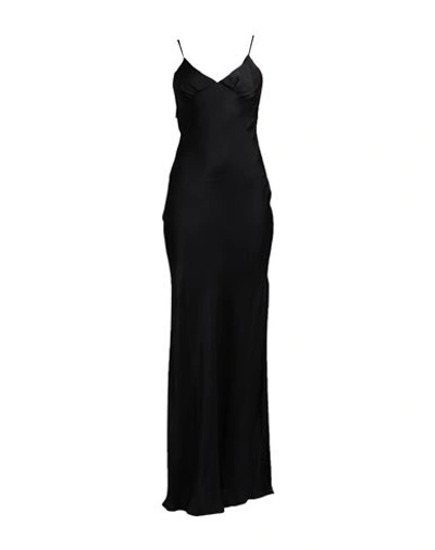 Shop Twinset Woman Maxi Dress Black Size 10 Viscose