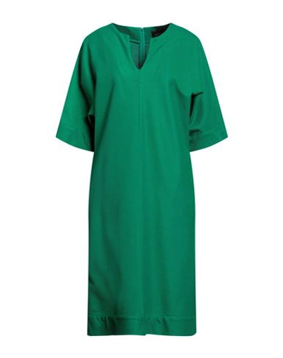 Shop Anne Belin Woman Midi Dress Green Size 16 Cotton