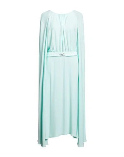 Shop Luis Civit Woman Midi Dress Light Green Size 14 Polyester