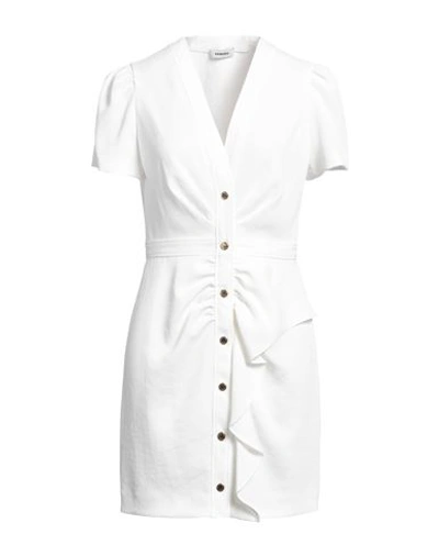 Shop Sandro Woman Mini Dress White Size 8 Polyester
