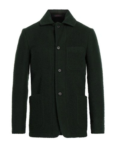 The Gigi Man Coat Dark Green Size 40 Virgin Wool In Green